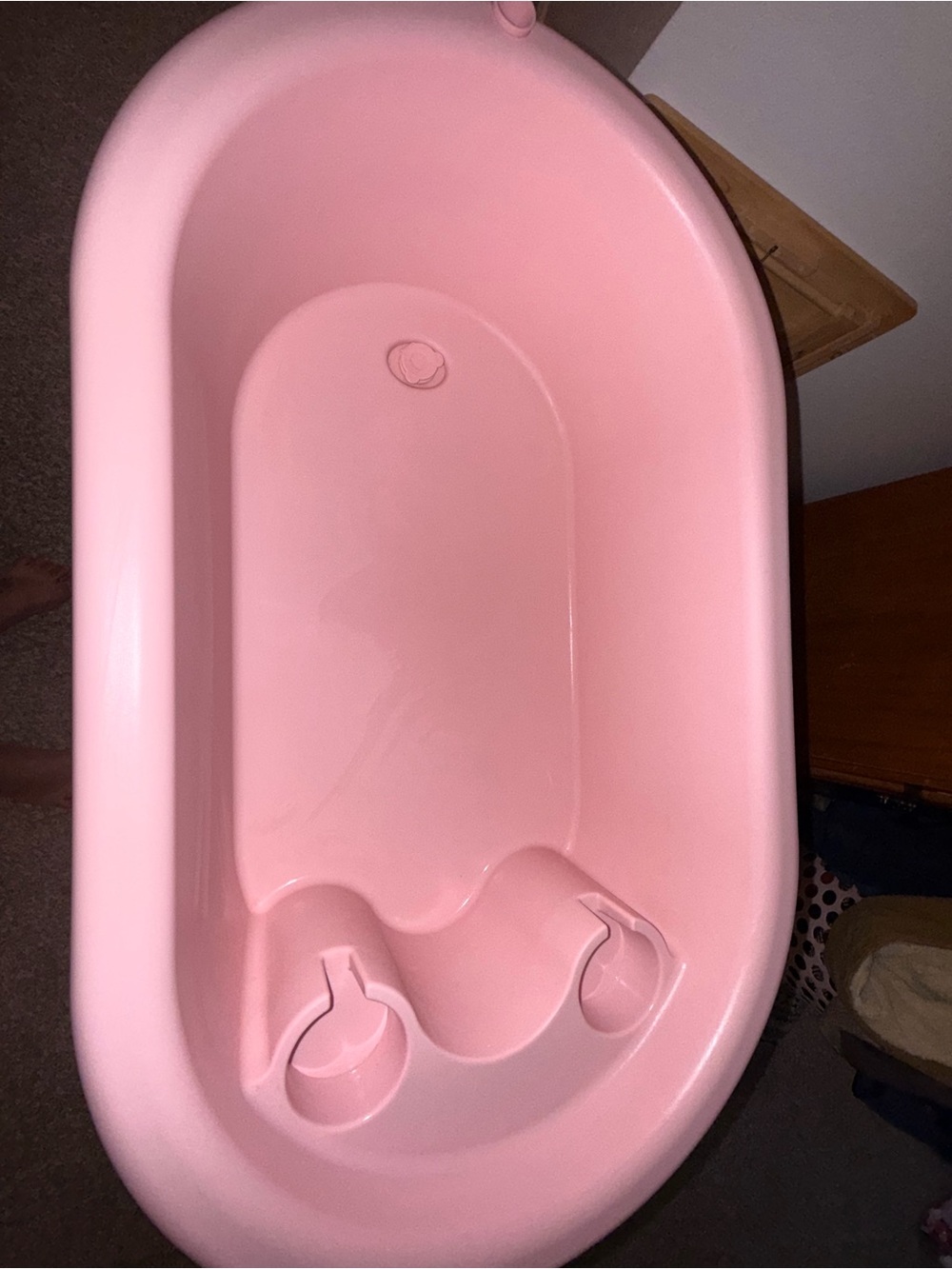 Pink Baby Bath Tub w/ Growth Chart • Like New • Originally $129.99